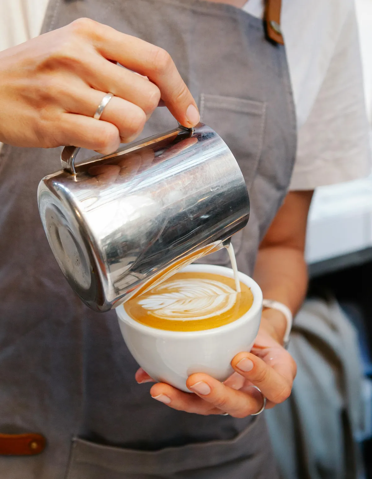 Fresh roasted coffee beans